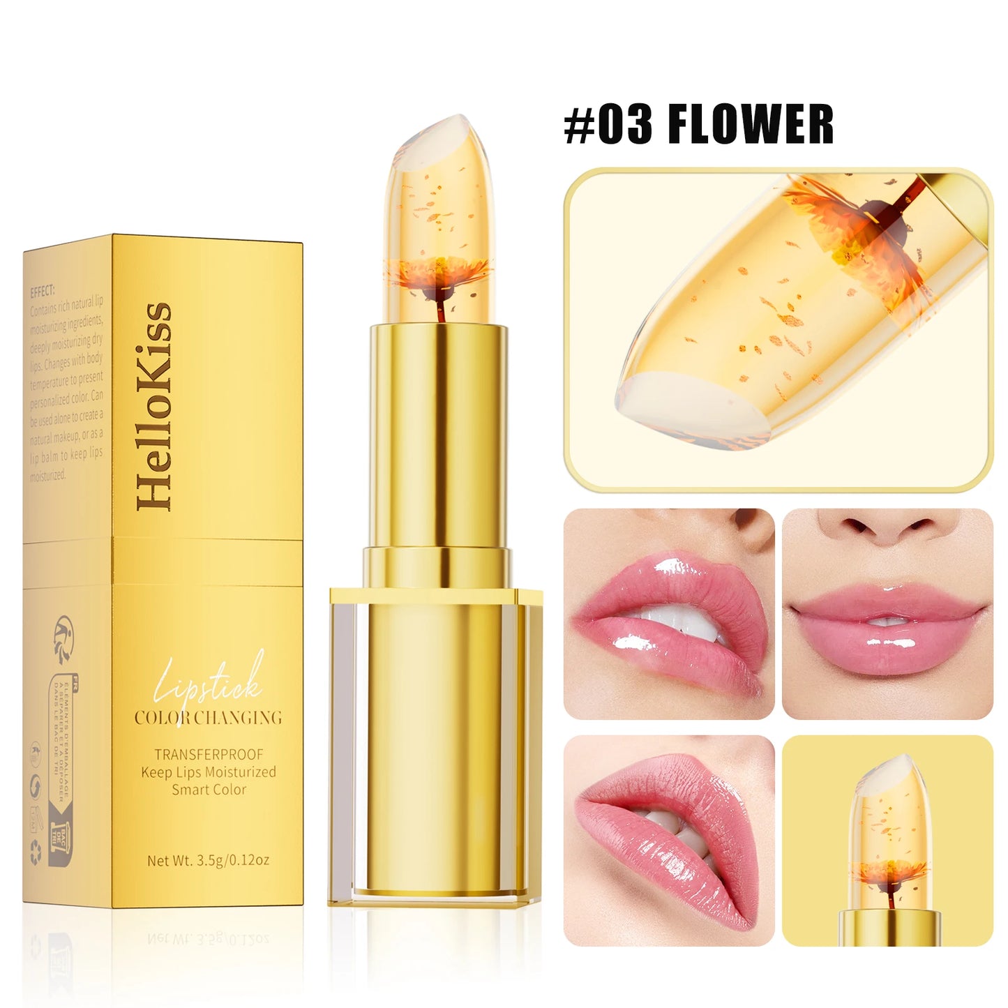 Temperature Color-Changing Lipstick – Moisturizing Waterproof Crystal Lipstick