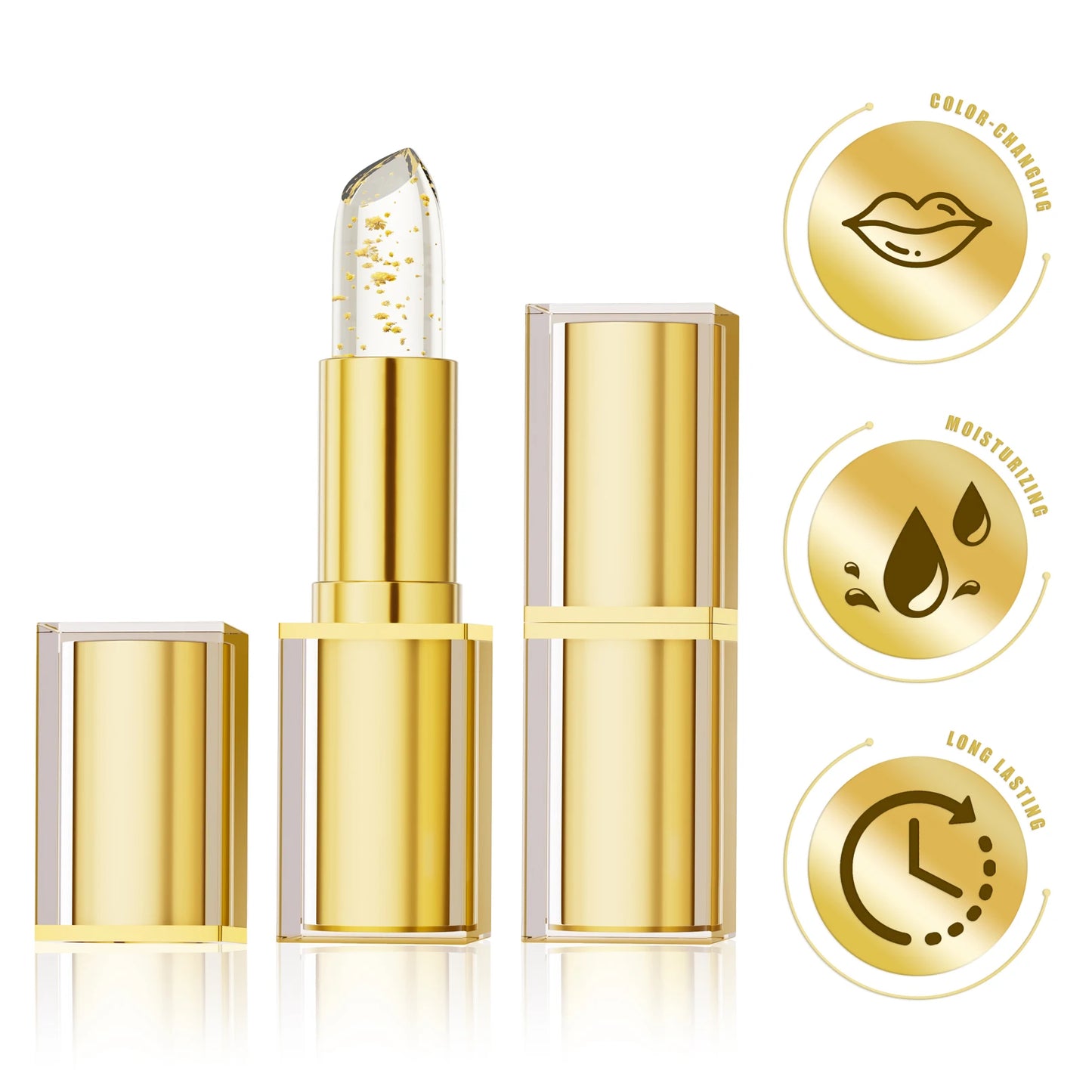 Temperature Color-Changing Lipstick – Moisturizing Waterproof Crystal Lipstick
