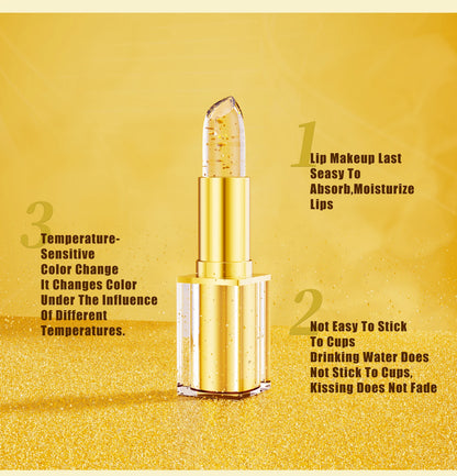 Temperature Color-Changing Lipstick – Moisturizing Waterproof Crystal Lipstick